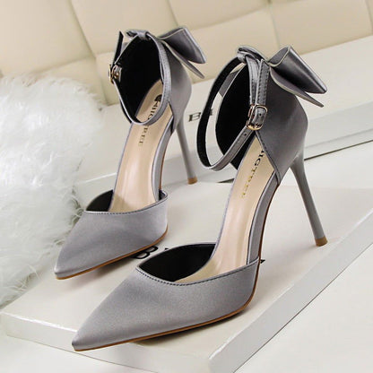 LovelyRLovely LovelyRLovely Stiletto High Heels Shoes Silver grey / 34 LovelyRLovely Stiletto High Heels Shoes