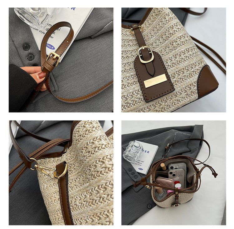 LovelyRLovely LovelyRLovely Straw Plaited Shoulder Bag LovelyRLovely Straw Plaited Shoulder Bag