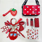 LovelyRLovely LovelyRLovely Strawberry Red Keychain Se Strawberry LovelyRLovely Strawberry Red Keychain Set