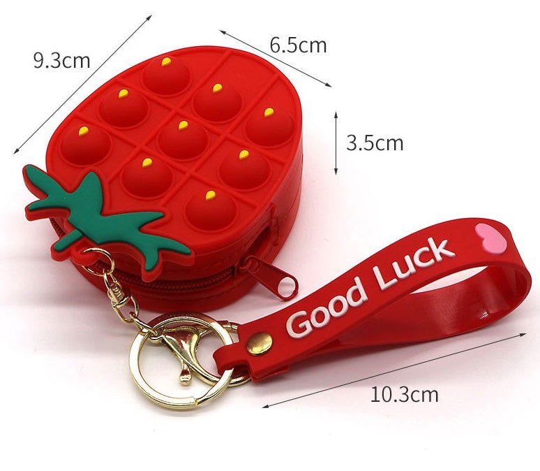 LovelyRLovely LovelyRLovely Strawberry Red Keychain Se Strawberry LovelyRLovely Strawberry Red Keychain Set