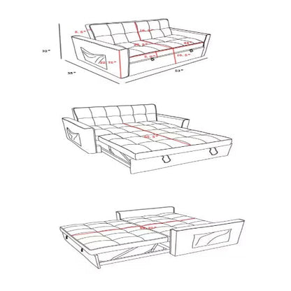 LovelyRLovely LovelyRLovely Stylish Pull-Out Sofa Bed LovelyRLovely Stylish Pull-Out Sofa Bed