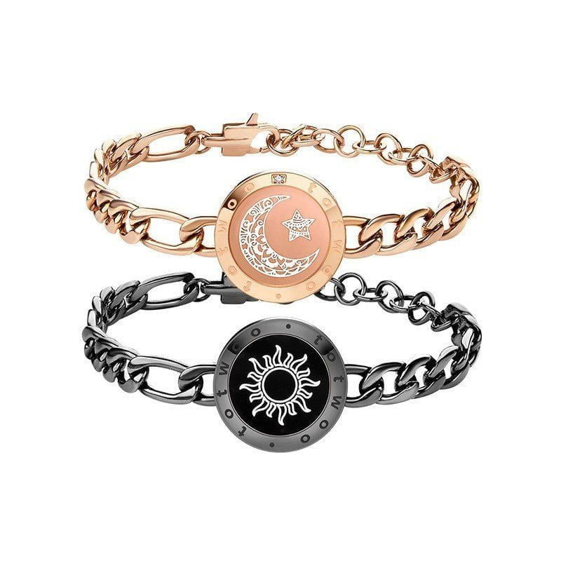 LovelyRLovely LovelyRLovely Sun-Moon Smart Sensing Cou Black gold C LovelyRLovely Sun-Moon Smart Sensing Couple Bracelet