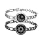 LovelyRLovely LovelyRLovely Sun-Moon Smart Sensing Cou Silvery black B LovelyRLovely Sun-Moon Smart Sensing Couple Bracelet