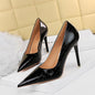 LovelyRLovely LovelyRLovely Super High Heel Metal Ston Black / 34 LovelyRLovely Super High Heel Metal Stone Pattern Shoes