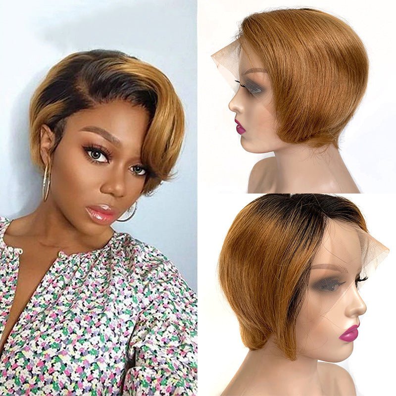 LovelyRLovely LovelyRLovely T-shaped Transparent Lace 1B LovelyRLovely T-shaped Transparent Lace Front Wig