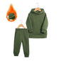 LovelyRLovely LovelyRLovely Thick Children's Hooded S 1k Green / 100 LovelyRLovely Thick  Children's Hooded Sweater 2-piece Set