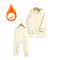 LovelyRLovely LovelyRLovely Thick Children's Hooded S Beige / 100 LovelyRLovely Thick  Children's Hooded Sweater 2-piece Set