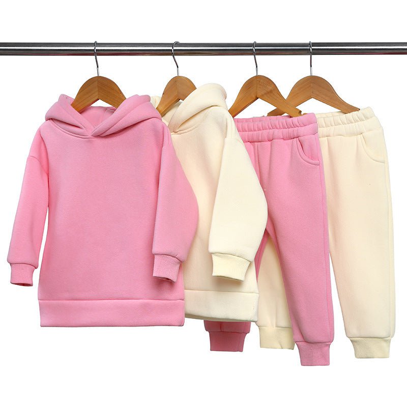 LovelyRLovely LovelyRLovely Thick Children's Hooded S LovelyRLovely Thick  Children's Hooded Sweater 2-piece Set