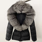 LovelyRLovely LovelyRLovely Thick Waist-tight Fur Down Black Silver Fox / L LovelyRLovely Thick Waist-tight Fur Down Jacket