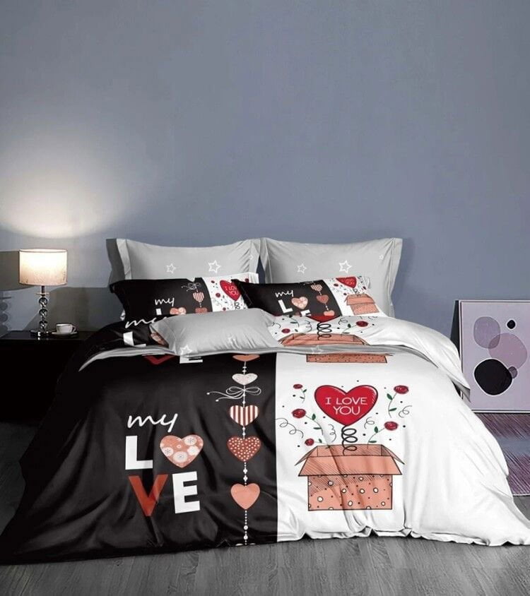 LovelyRLovely LovelyRLovely Three-piece Duvet Set C / 240X220CM LovelyRLovely Three-piece Duvet Set