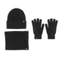 LovelyRLovely LovelyRLovely Three-piece Warm Hat Set Black Three Piece Set LovelyRLovely Three-piece Warm Hat Set