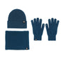 LovelyRLovely LovelyRLovely Three-piece Warm Hat Set Blue Three Piece Set LovelyRLovely Three-piece Warm Hat Set