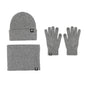 LovelyRLovely LovelyRLovely Three-piece Warm Hat Set Dark Gray Three Piece Set LovelyRLovely Three-piece Warm Hat Set