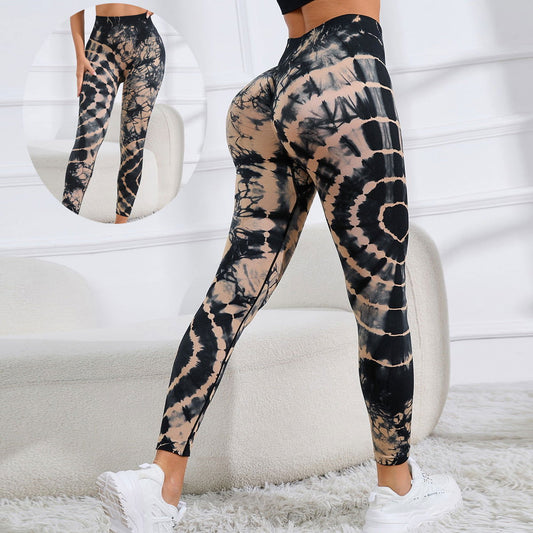 LovelyRLovely LovelyRLovely Tie Dye Printed Yoga Pants LovelyRLovely Tie Dye Printed Yoga Pants