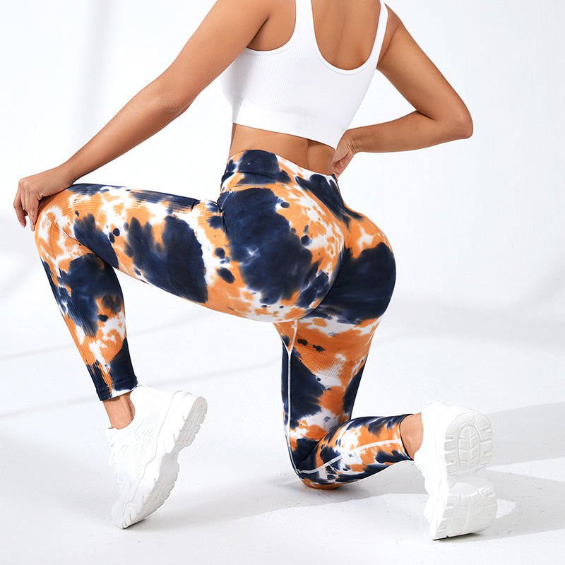 LovelyRLovely LovelyRLovely Tie-dye Printed Yoga Pants LovelyRLovely Tie-dye Printed Yoga Pants