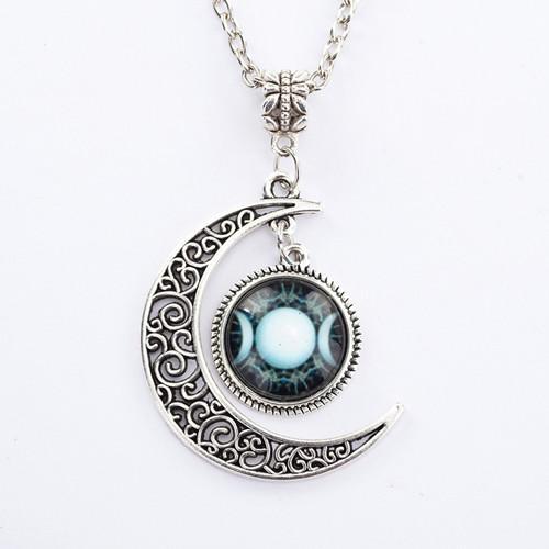 LovelyRLovely LovelyRLovely Triple Moon Goddess Pendan A LovelyRLovely Triple Moon Goddess Pendant Necklace