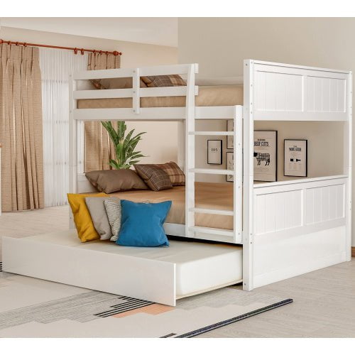 LovelyRLovely LovelyRLovely Twin Size Full Bunk Bed White LovelyRLovely Twin Size Full Bunk Bed