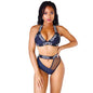 LovelyRLovely LovelyRLovely Two-piece Solid Color Biki Dark Blue / L LovelyRLovely Two-piece Solid Color Bikini