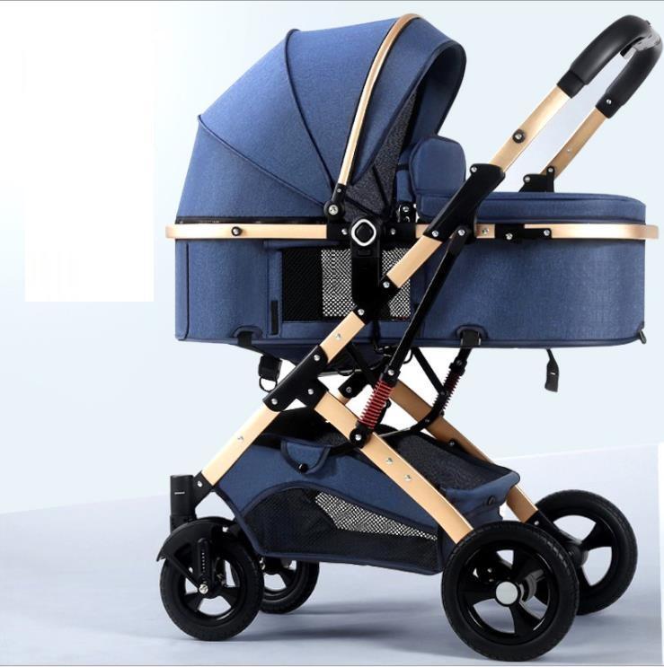 LovelyRLovely LovelyRLovely Two-way Portable Folding N Dark Blue LovelyRLovely Two-way Portable Folding Newborn Baby Stroller