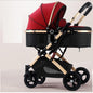 LovelyRLovely LovelyRLovely Two-way Portable Folding N Wine red LovelyRLovely Two-way Portable Folding Newborn Baby Stroller