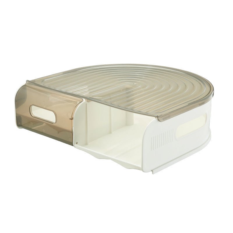 LovelyRLovely LovelyRLovely U-shaped Egg Box Can Be St Semi transparent brown / First floor LovelyRLovely U-shaped Egg Box Can Be Stacked Multiple Layers