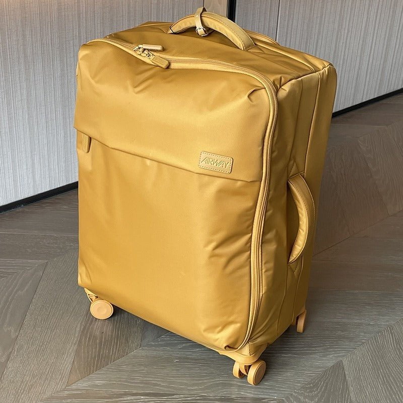 LovelyRLovely LovelyRLovely Ultra-light Waterproof Oxf Ginger Yellow / 20 Inches LovelyRLovely Ultra-light Waterproof Oxford Cloth Suitcase