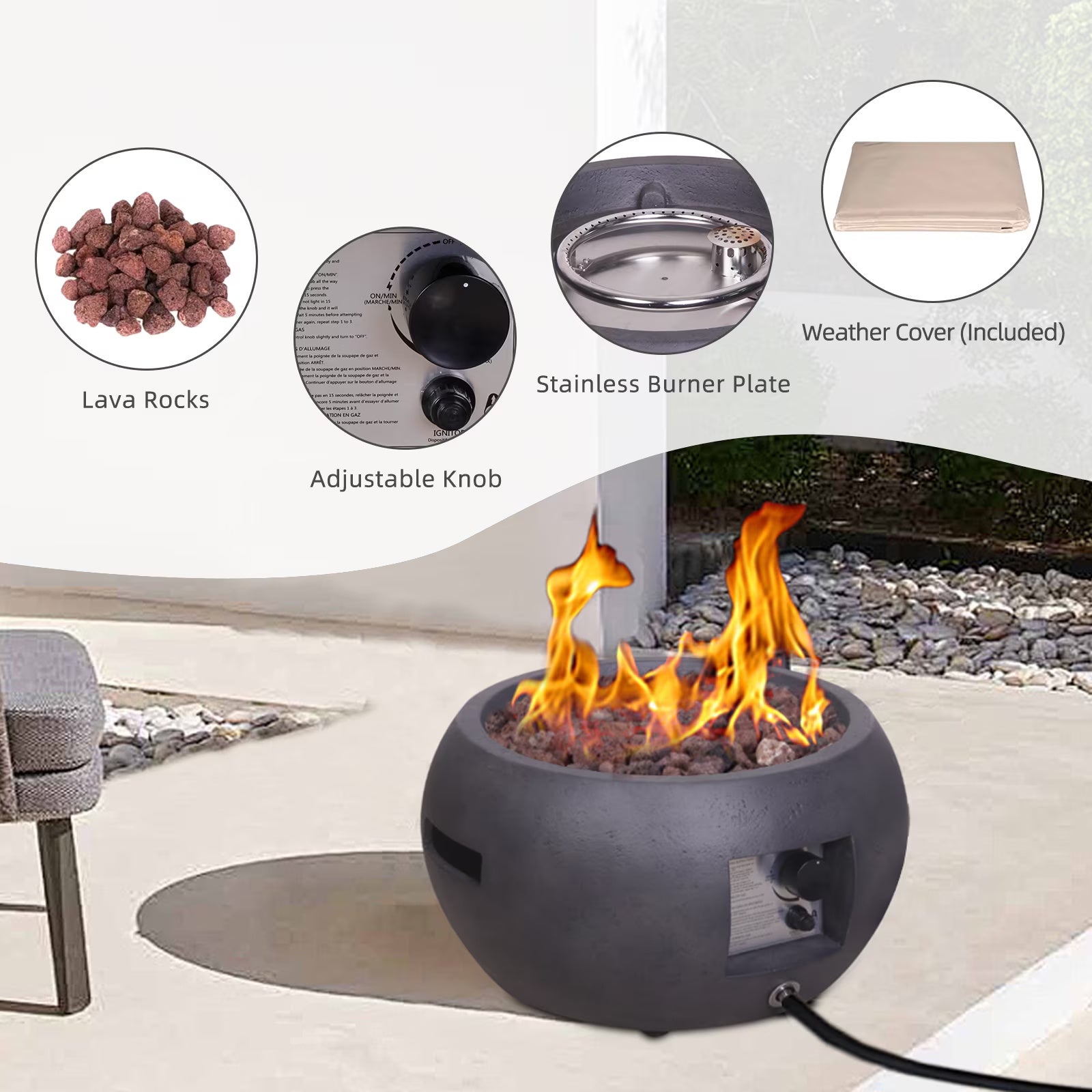 LovelyRLovely LovelyRLovely Urban Ember Outdoor Fire P Black LovelyRLovely Urban Ember Outdoor Fire Pit