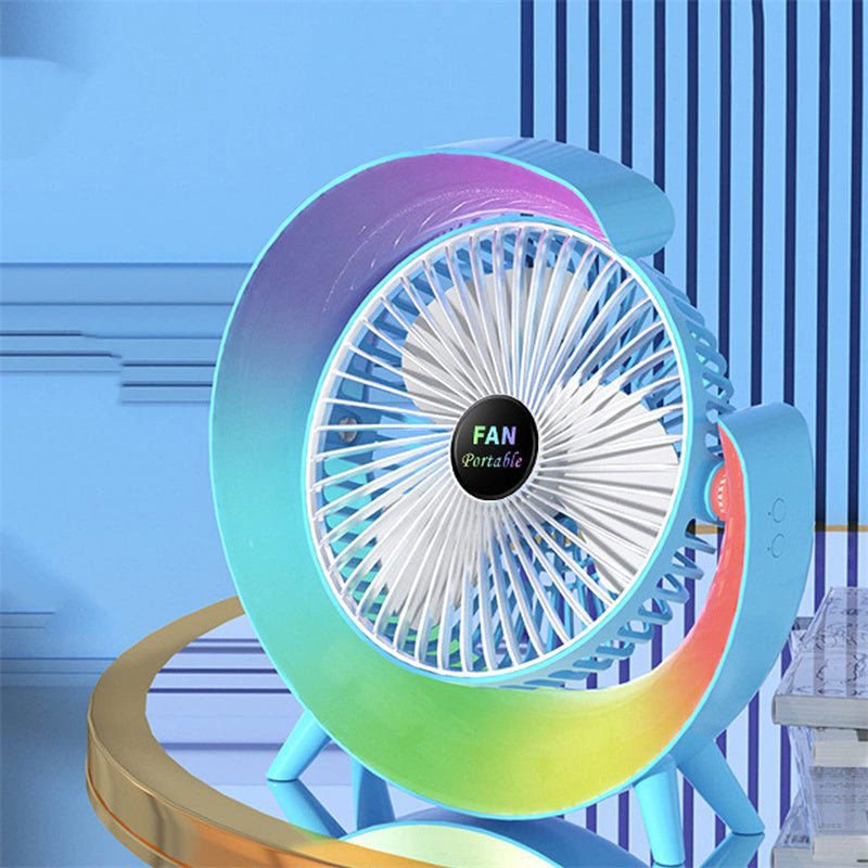 LovelyRLovely LovelyRLovely USB Portable Bright Night LovelyRLovely USB Mini Electric Bright Night Light Charging Desktop Fan