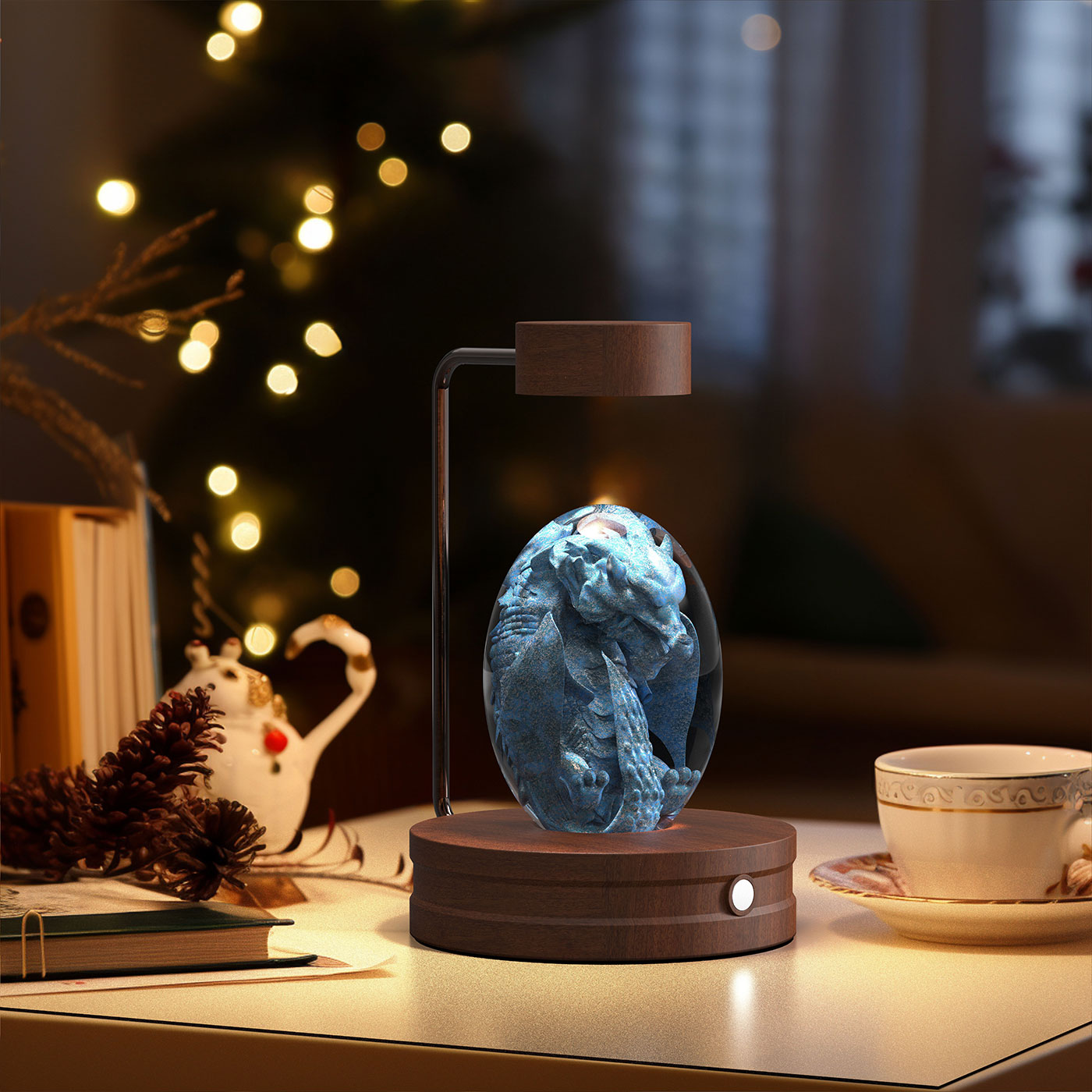 LovelyRLovely USB Powered Crystal Teddy Bear Ball Night Light - LovelyRLovely -  - #tag1#