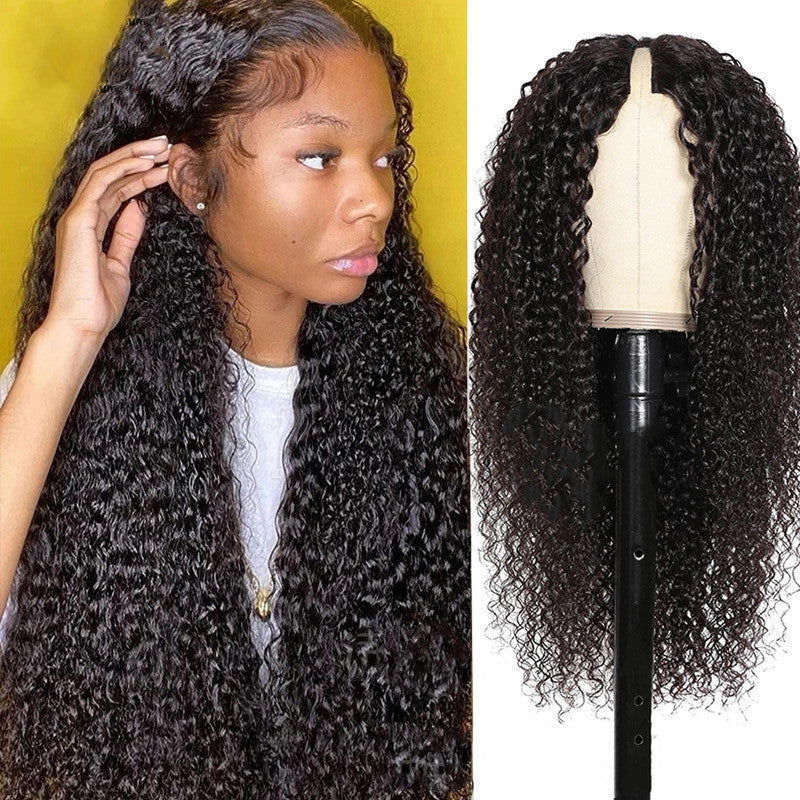 LovelyRLovely LovelyRLovely V-shaped Human Hair Curly 150density / 10inch LovelyRLovely V-shaped Human Hair Curly Wig