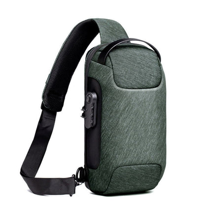 LovelyRLovely LovelyRLovely Waterproof USB Anti-theft Army green LovelyRLovely Waterproof USB Anti-theft Bag