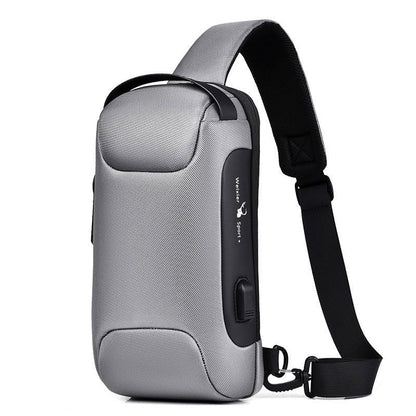 LovelyRLovely LovelyRLovely Waterproof USB Anti-theft Grey LovelyRLovely Waterproof USB Anti-theft Bag