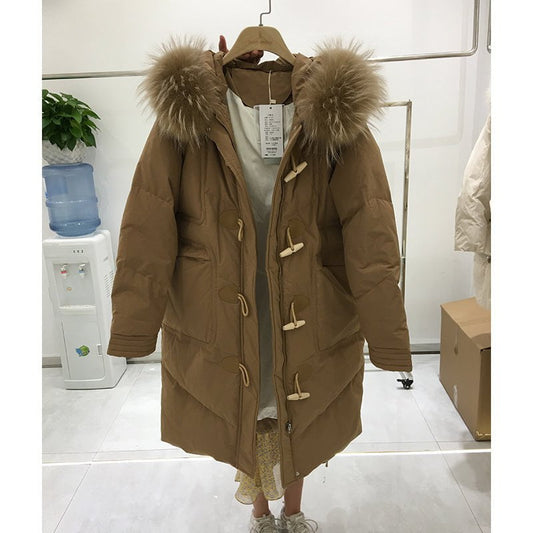 LovelyRLovely LovelyRLovely White Duck Down Jacket Coffee / M LovelyRLovely White Duck Down Jacket