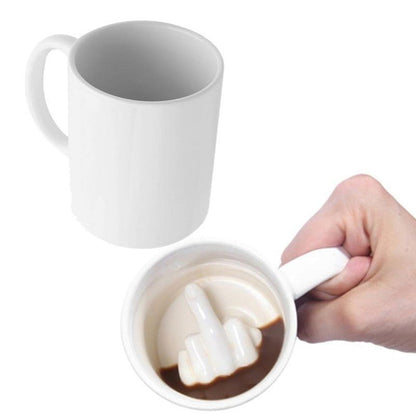 LovelyRLovely LovelyRLovely White Middle Finger Mug default LovelyRLovely White Middle Finger Mug