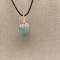 LovelyRLovely LovelyRLovely Winding Small Mushroom Nat Green aventurine LovelyRLovely Winding Small Mushroom Natural Stone Necklace