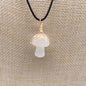 LovelyRLovely LovelyRLovely Winding Small Mushroom Nat White crystal LovelyRLovely Winding Small Mushroom Natural Stone Necklace