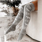 LovelyRLovely LovelyRLovely Winter Christmas Warm Knit Gray / Average Size LovelyRLovely Winter Christmas Warm Knitted Women Stocking