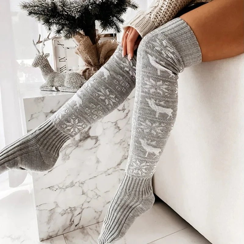 LovelyRLovely LovelyRLovely Winter Christmas Warm Knit LovelyRLovely Winter Christmas Warm Knitted Women Stocking