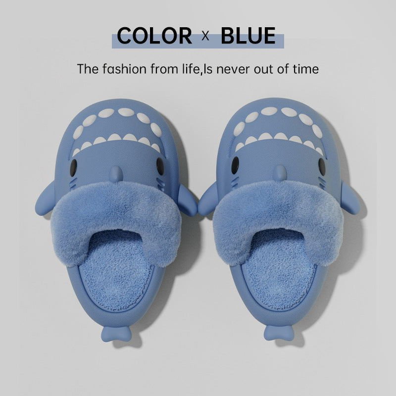 LovelyRLovely LovelyRLovely Winter Shark Slippers Haze blue / 36to37 LovelyRLovely Winter Shark Slippers