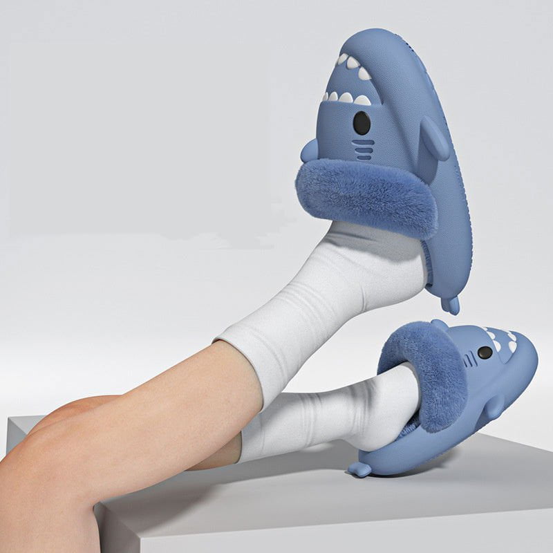 LovelyRLovely LovelyRLovely Winter Shark Slippers LovelyRLovely Winter Shark Slippers