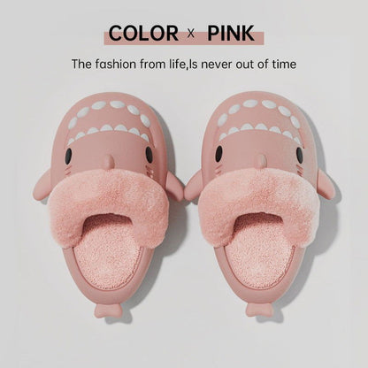 LovelyRLovely LovelyRLovely Winter Shark Slippers Pink / 36to37 LovelyRLovely Winter Shark Slippers