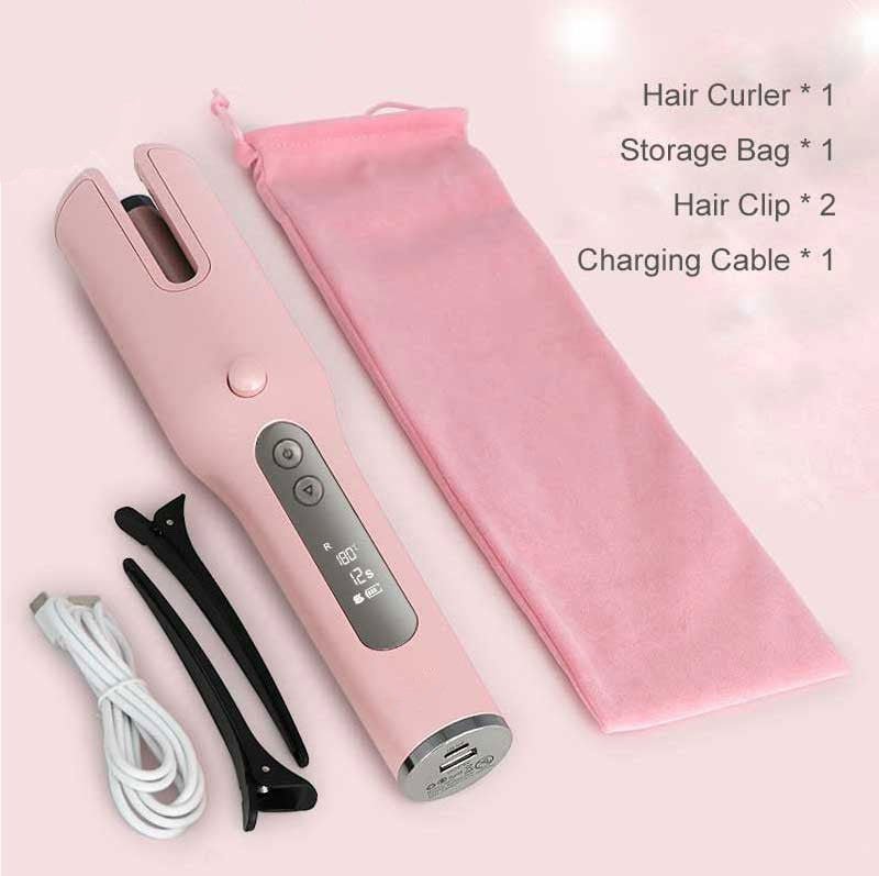 LovelyRLovely LovelyRLovely Wireless Automatic Curler Pink LovelyRLovely Wireless Automatic Curler