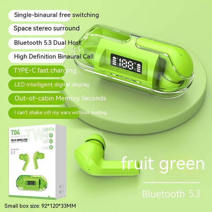 LovelyRLovely LovelyRLovely Wireless Digital Bluetooth Neutral Boxed T04 Green LovelyRLovely Wireless Digital Bluetooth Headset