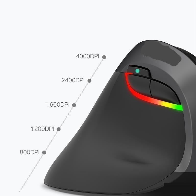 LovelyRLovely LovelyRLovely Wireless Ergonomic Vertica Black LovelyRLovely Wireless Ergonomic Vertical Left-Handed Mouse