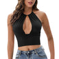 LovelyRLovely LovelyRLovely Women Camisole Halter Top Black / L LovelyRLovely Women Camisole Halter Top