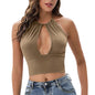 LovelyRLovely LovelyRLovely Women Camisole Halter Top Khaki / L LovelyRLovely Women Camisole Halter Top