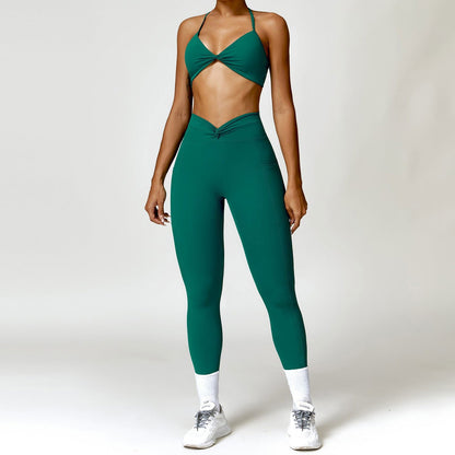 LovelyRLovely LovelyRLovely Women Camisole Yoga Suit Sea King Green Suit / L LovelyRLovely Women Camisole Yoga Suit