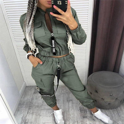 LovelyRLovely LovelyRLovely Women Fashion Pants Set Green / L LovelyRLovely Women Fashion Pants Set