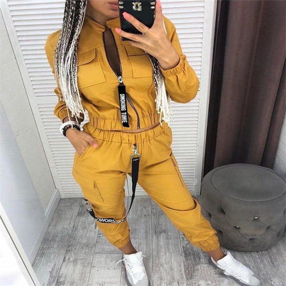 LovelyRLovely LovelyRLovely Women Fashion Pants Set Yellow / L LovelyRLovely Women Fashion Pants Set