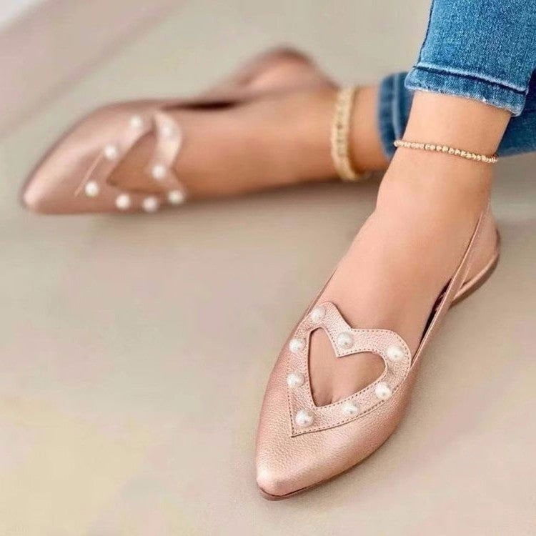 LovelyRLovely LovelyRLovely Women Heart Sandals Champagne gold / Size36 LovelyRLovely Women Heart Sandals